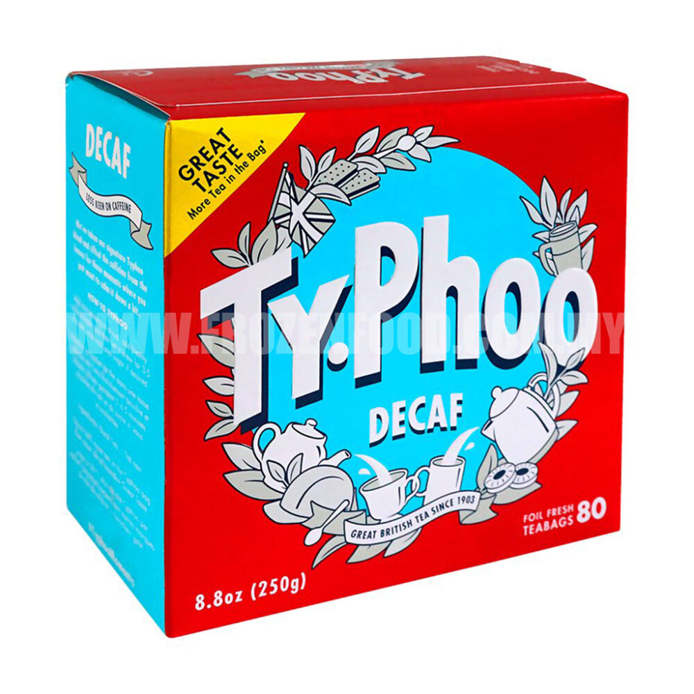 TYPHOO DECAF (80'S) TEA BAG (232G) Frozen Food Best Priced Quality