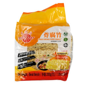 EVERBEST FRIED BEAN CURD SHEET (200GM) 炸豆技片(7cmX11cm)