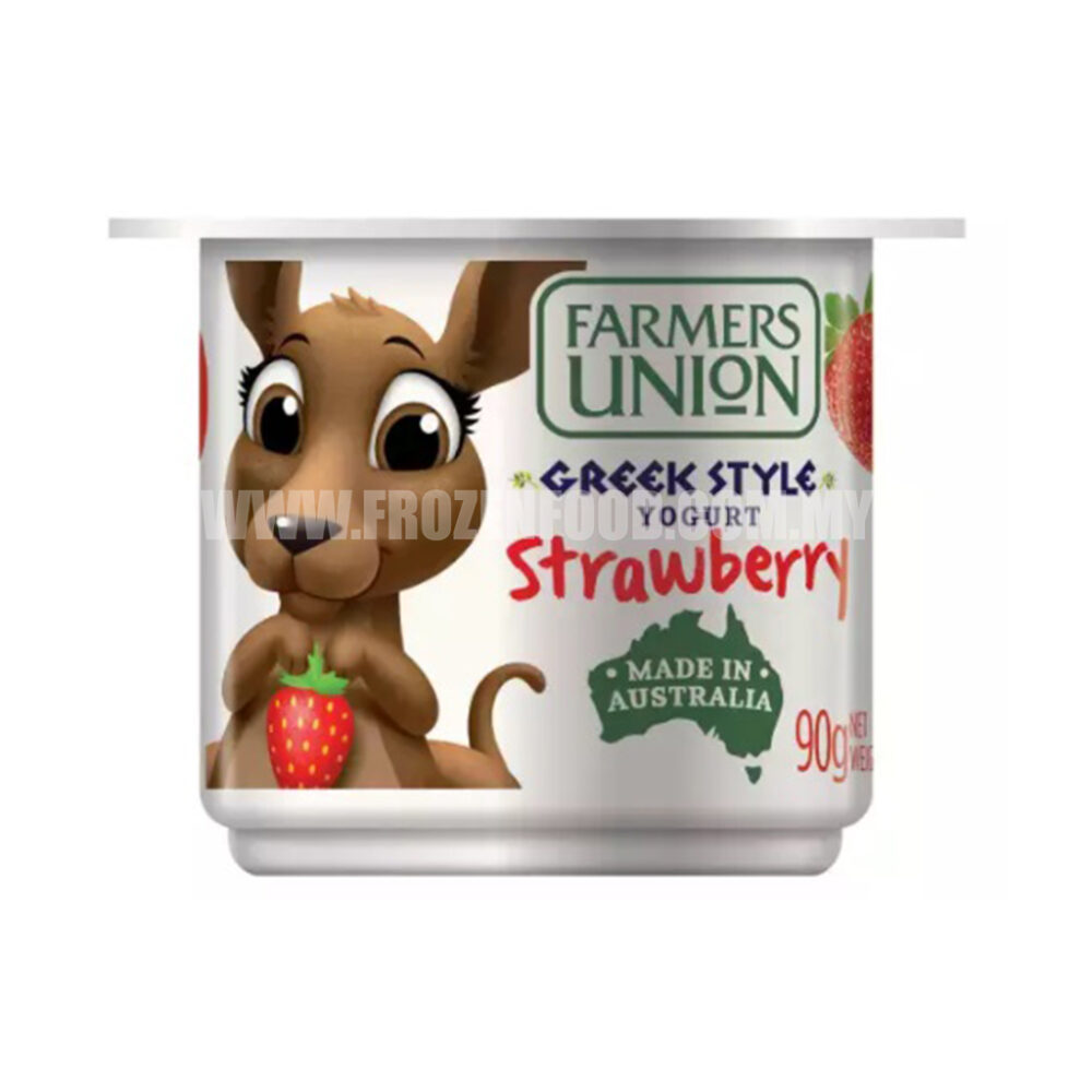 FARMERS UNION KIDS STRAWBERRY GREEK STYLE YOGURT (90G) Frozen Food