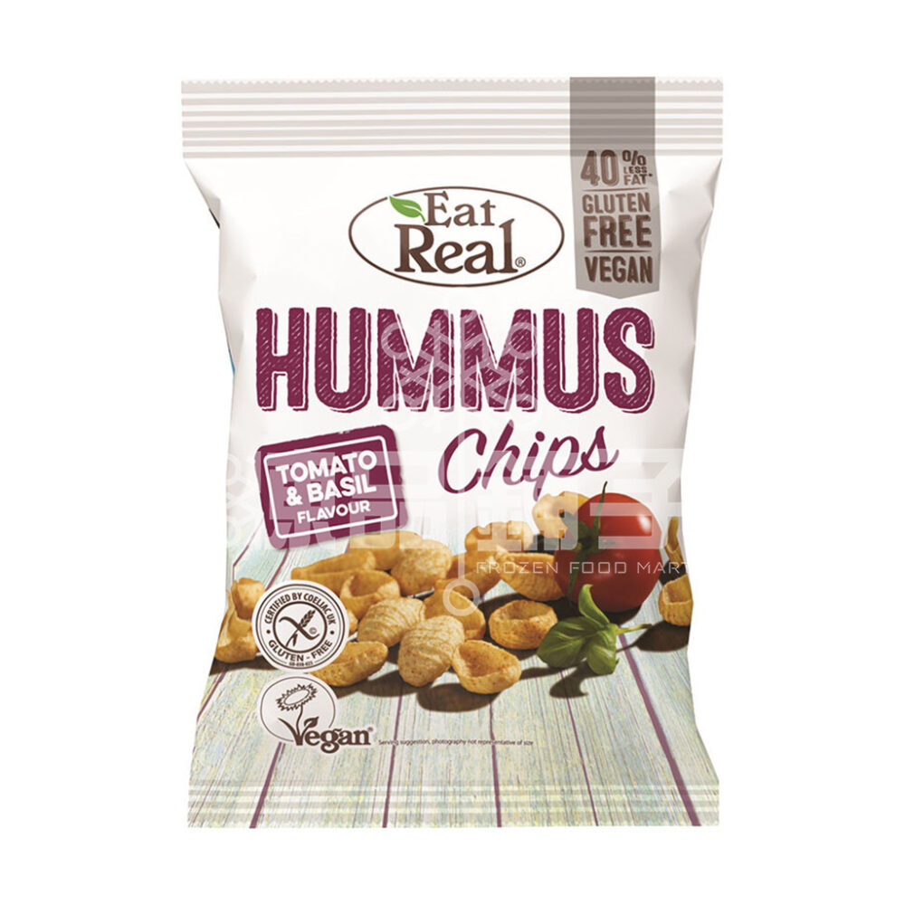 EAT REAL HUMMUS CHIPS TOMATO & BASIL (135G) Frozen Food Delivery Ipoh