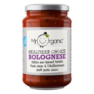 MR ORGANIC BOLOGNESE PASTA SAUCE (GLASS BOTTLE)