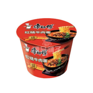 康师傅 红烧牛肉面 (桶装) (109G)
