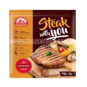 TT GOCHUJANG LOIN STEAK (2 PCS) (300G) 韩式辣酱猪扒 [ 放心肉 ]