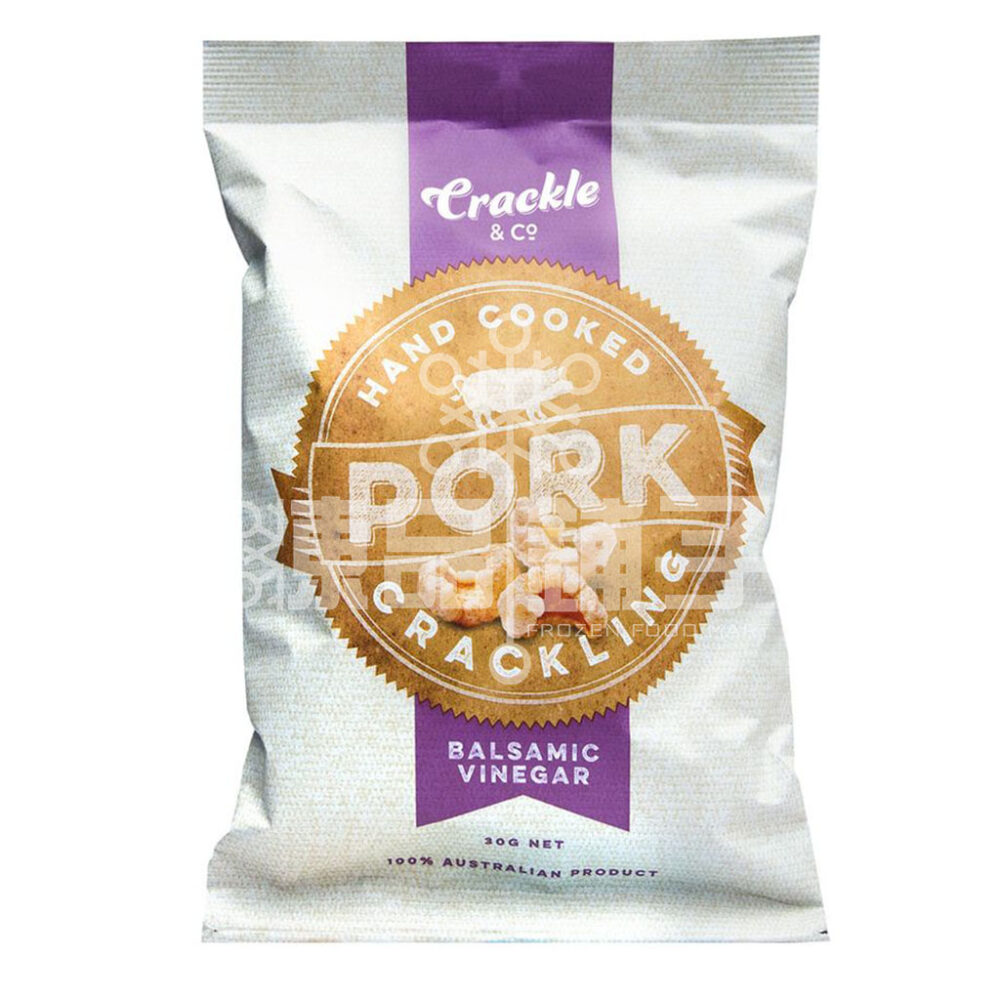 CRACKLE & CO PORK CRACKLING BALSAMIC VENEGAR (30G) Frozen Food Best