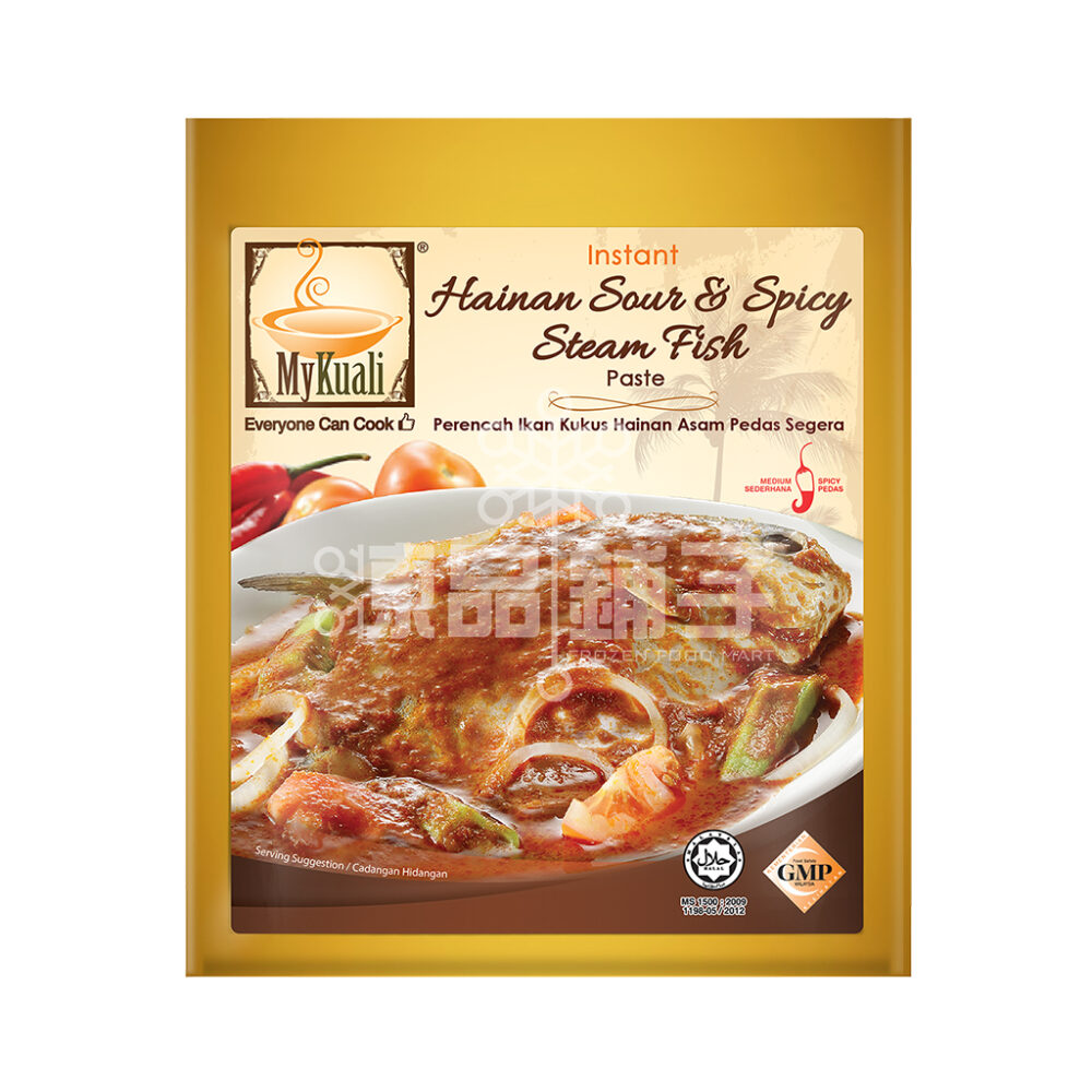 MYKUALI INSTANT HAINAN SOUR & SPICY STEAM FISH PASTE (200G) Frozen
