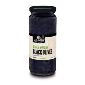 SANDHURST OLIVES SLICED BLACK (250G)