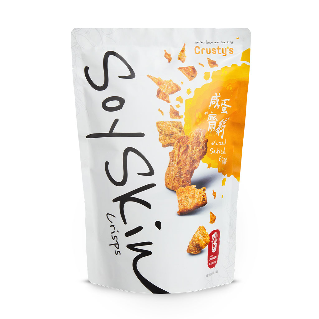 CRUSTY'S SALTED EGG SOY SKIN CRISPS (100G) 咸蛋斋鹅 Frozen Food Best