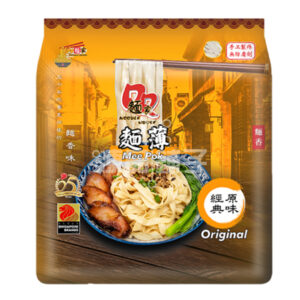QQ NOODLE HOUSE MEE POK- ORIGINAL 面薄-原味 (5) (90G)